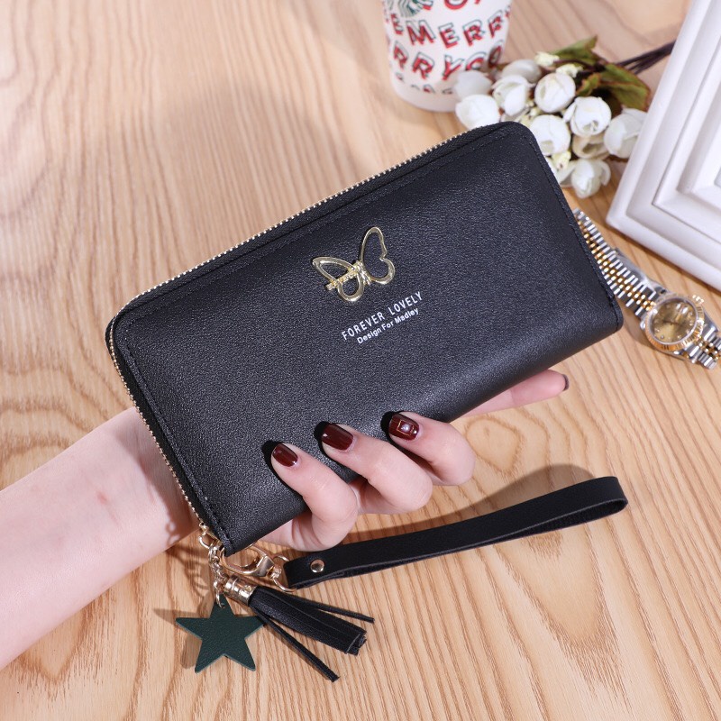 Ví nữ đựng tiền nhiều ngăn dáng dài 340 chất da cao cấp phong cách thanh lịch