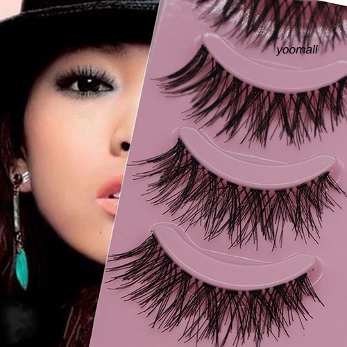 [Hàng mới về]  Set 5 Cặp Lông Mi Giả Dài Và Dày Trang Điểm Làm Đẹp