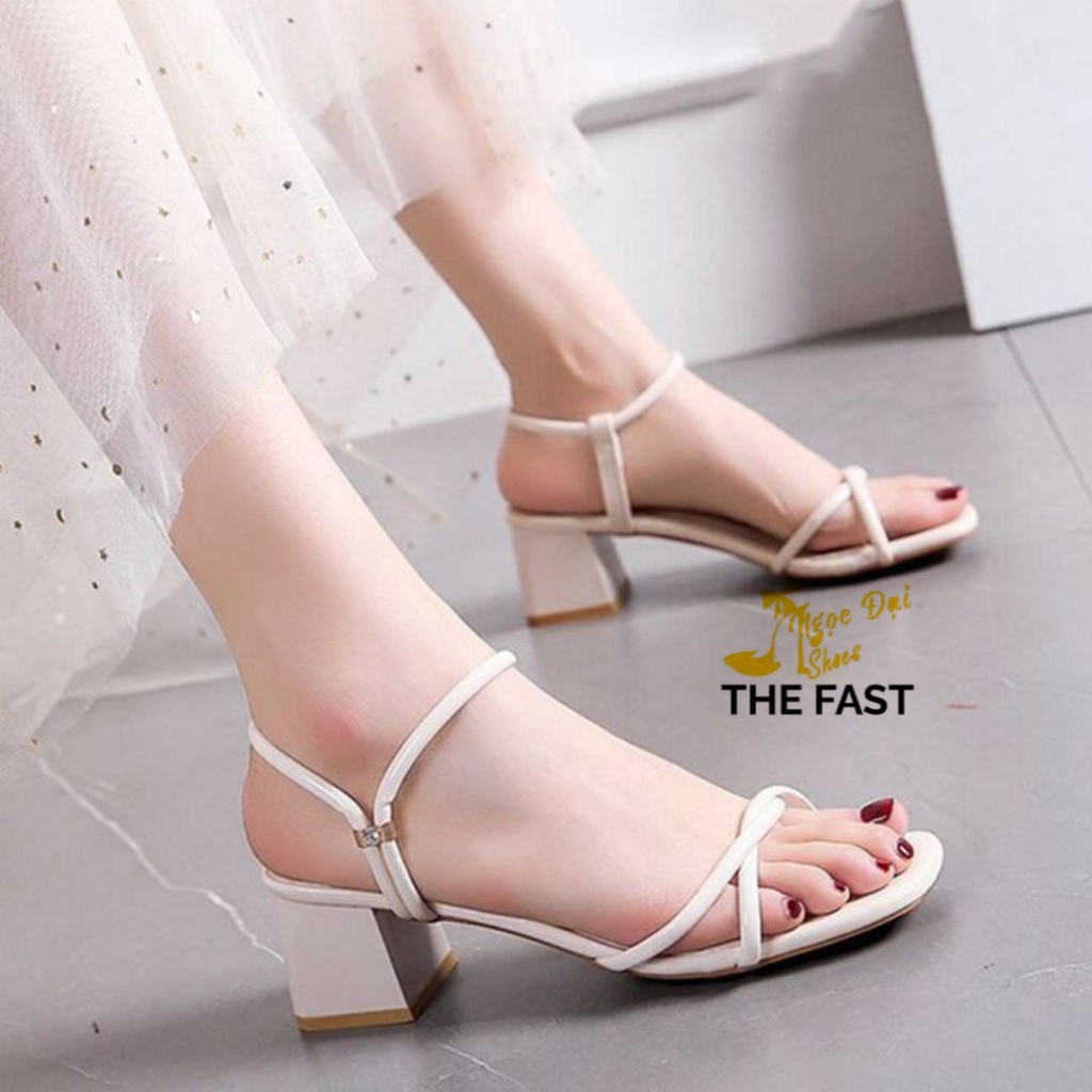 Giày xăng đan cao gót thô 5cm thời trang NĐ232