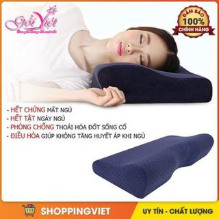 GỐI CAO SU NON ĐỊNH HÌNH CỔ CAO CẤP BÁN CHẠY SỐ 1 NHẬT BẢN, Chống đau mỏi vai gáy, ngủ nhanh ngon giấc