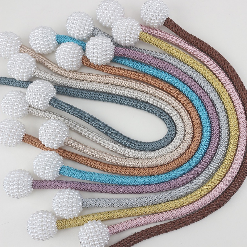 1 Dây Buộc Rèm Cửa Nam Châm Đính Ngọc Trai Nhân Tạo Thời Trang Giá Đỡ