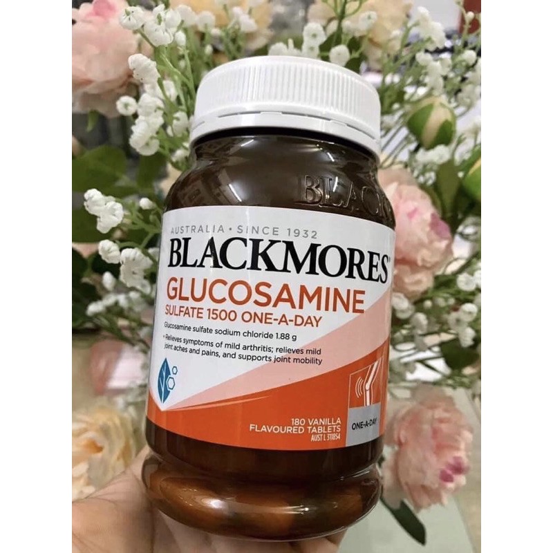 🌸🏃🏻‍♂️🏃[HSD 11/2022] Viên uống bổ xương khớp Blackmores Glucosamine Sulfate 1500mg One-A-Day 180 viên của Úc🕺🏼💃🌺