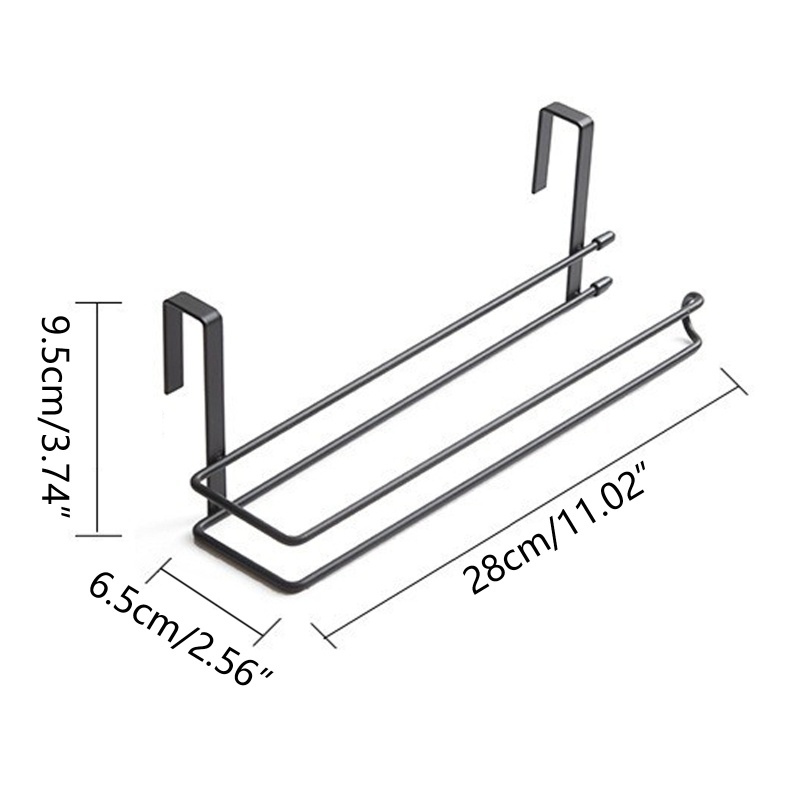 Giá Treo Khăn Giấy Cuộn Bằng Kim Loại Tiện Dụng Cho Nhà Bếp / Phòng Tắm