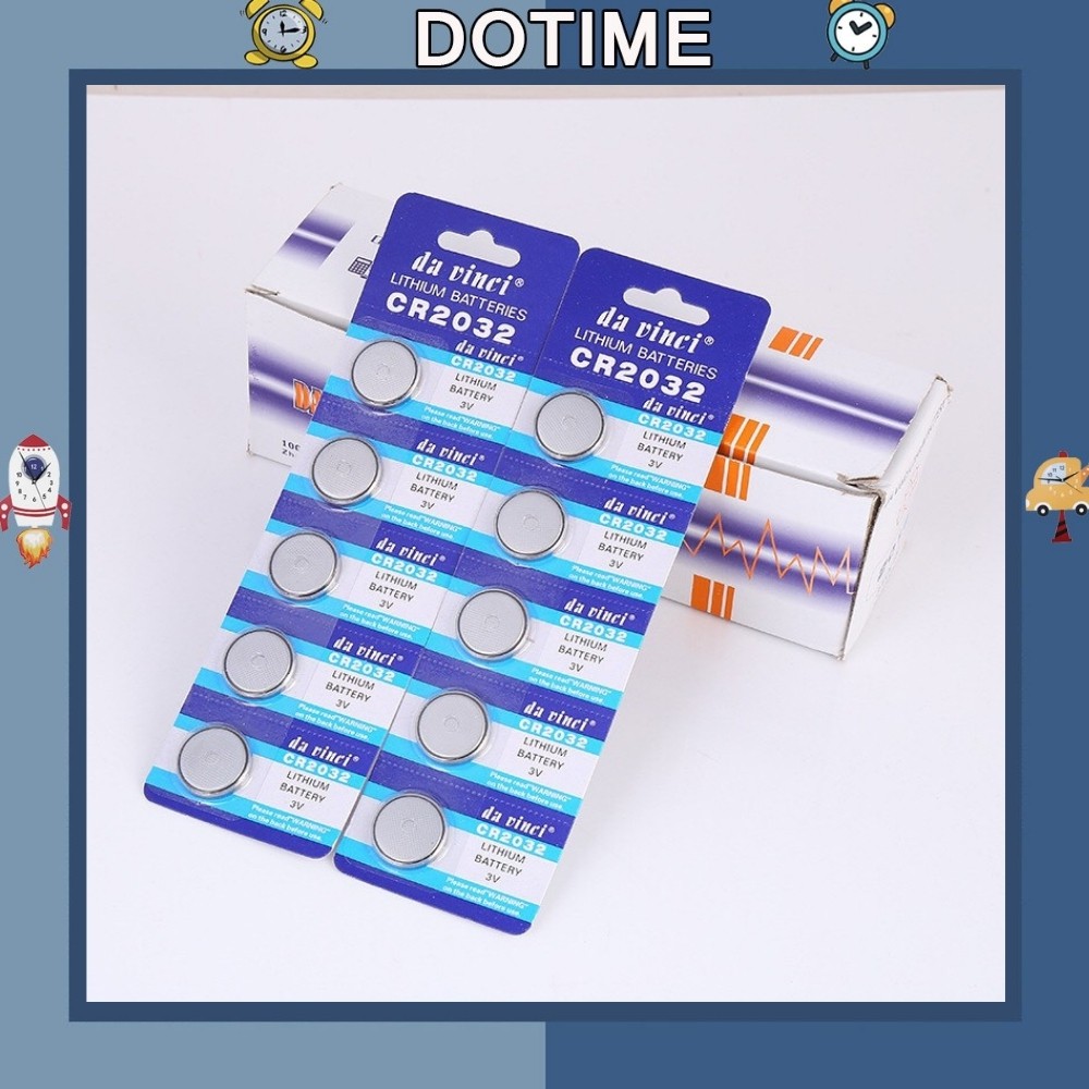 Pin đồng hồ cúc áo Dotime LR44 AG13 LR41 AG3 CR2032 cao cấp