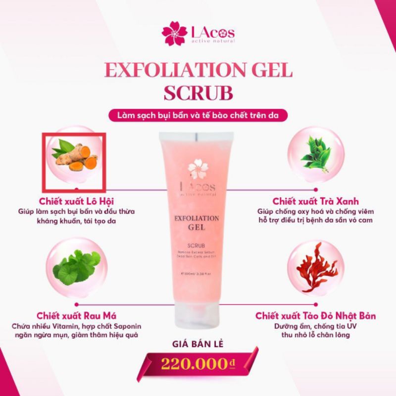 Gel Tẩy Tế Bào Chết LAcos Exfoliation Gel 100g