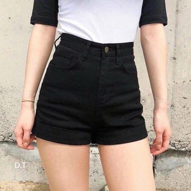 Quần short bò thêu ny