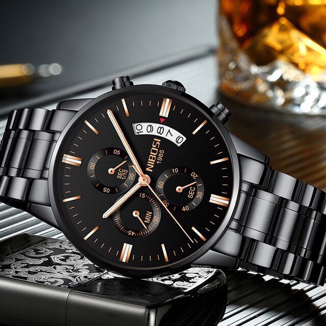 [CHÍNH HÃNG] Đồng hồ nam NIBOSI 1985 V4 dây thép đặc cao cấp, phong cách doanh nhân | BigBuy360 - bigbuy360.vn