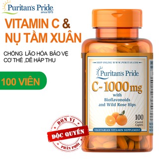  Vitamin C 1000mg Purritans Pride 100 viên