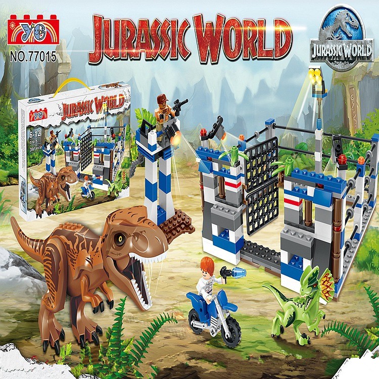 Bộ xếp hình khủng long Jurassic World T Rex 77015