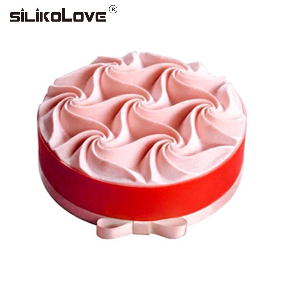 Khuôn Silicon Làm Bánh Tạo Hình Trái Tim 3d Sáng Tạo