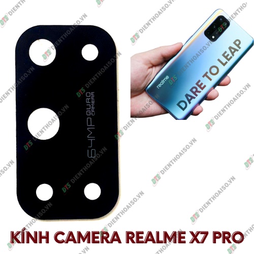 Mặt kính camera realme x7 pro 5g có sẵn keo