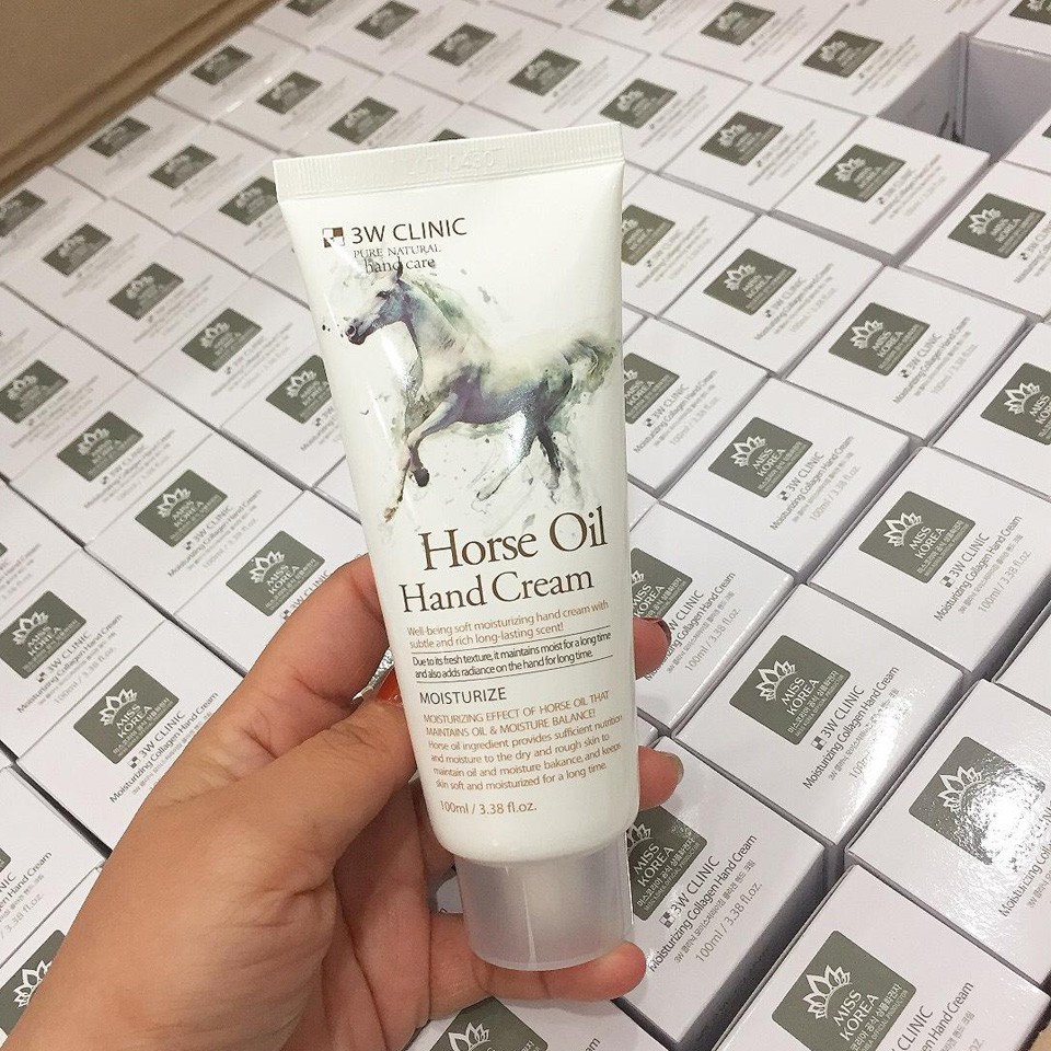 Kem Dưỡng Da Tay 3W Clinic Hand Cream 100ml Hàn Quốc Đủ Mùi Táo/ Chanh/ Olive/ Collagen /Ốc Sên/ Dầu Ngựa/ Thảo Mộc | BigBuy360 - bigbuy360.vn