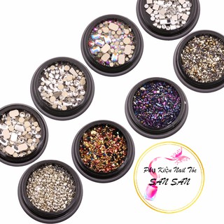 Set hủ Đá Trang Trí Gắn Móng Mix Đủ Size Kiểu