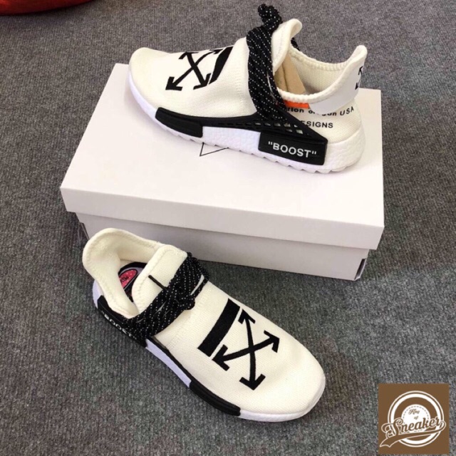 human race collab off white