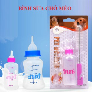 BÌNH SỮA CHO CHÓ MÈO SƠ SINH - 60ML VÀ 150ML