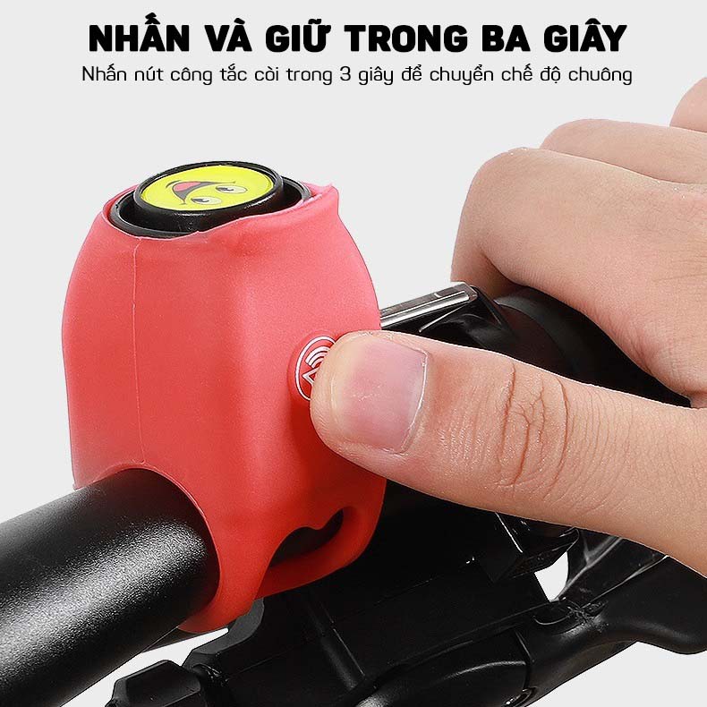 Chuông Xe Đạp Điện Còi 120dB Chống Mưa Gắn Tay Lái Xe Đạp WEST BIKING