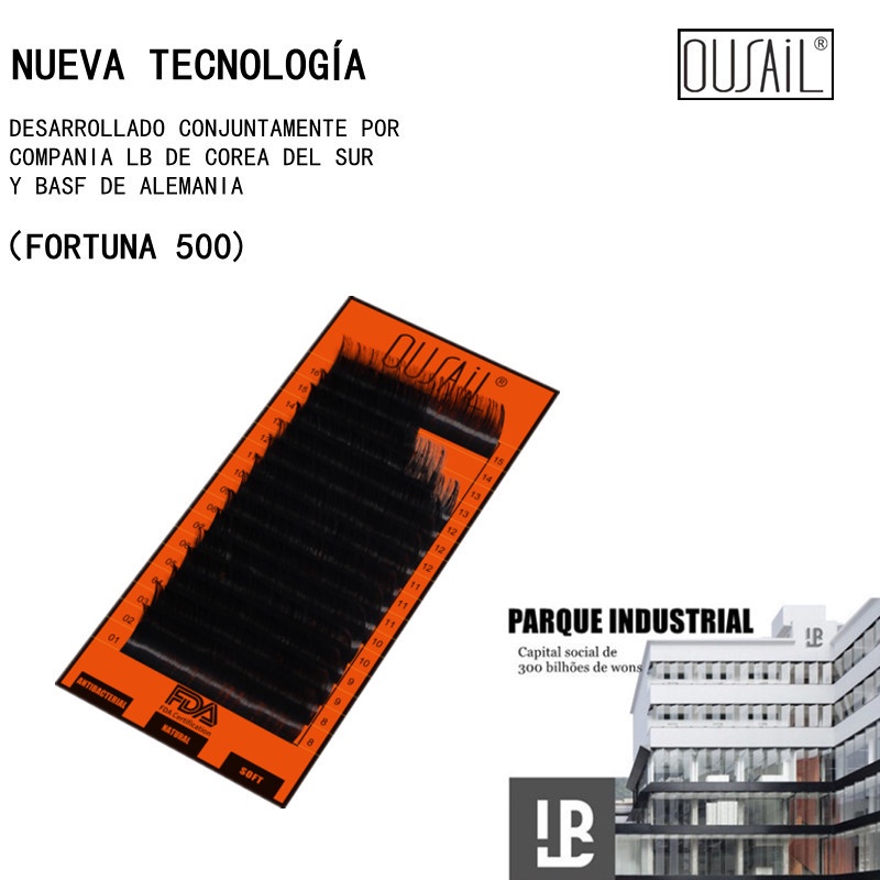 OUSAIL khuyến mãi 0,05-0,20mm độ dày tròn một chiều dài lông mi chồn dài dây nối dài đến hàng 12-15mm