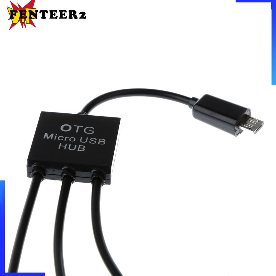 Cáp Otg 3 Trong 1 Cổng Micro Usb 2.0 Cho Điện Thoại Android Samsung