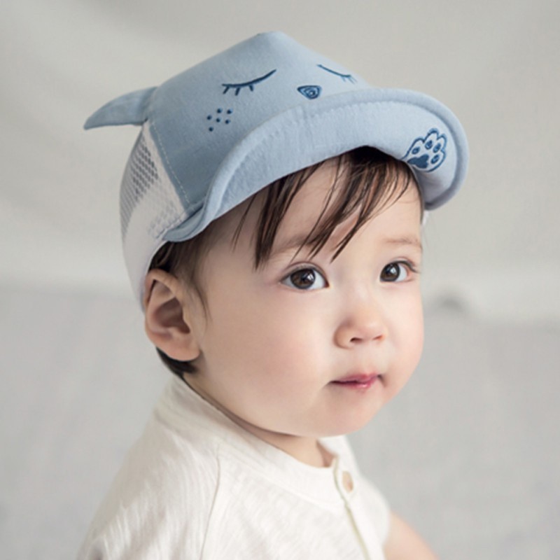 Nón bóng chày in họa tiết hoạt hình bằng cotton cho bé