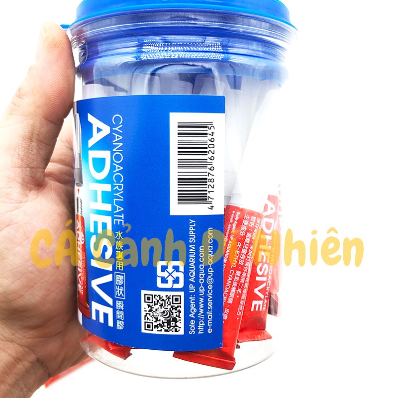 Keo dán rêu, đá, lũa ADHESIVE MÀU ĐỎ, con voi màu xanh 5 Gram cho hồ cá thủy sinh