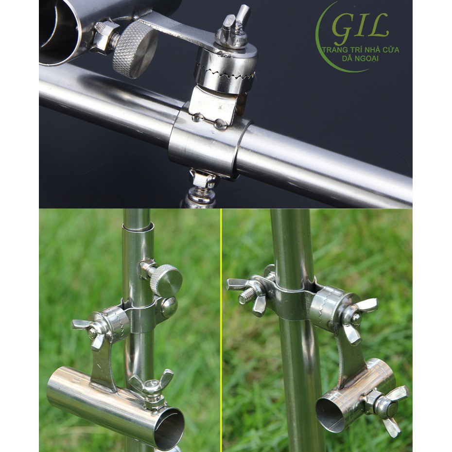 Tháp chống cần câu innox - tháp câu đài đa năng