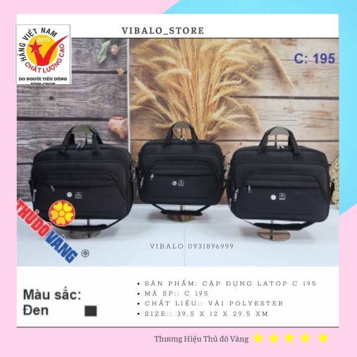 Cặp đựng laptop công sở - Túi giáo viên đựng tài liệu văn phòng nhiều ngăn các cỡ Thủ Đô Vàng