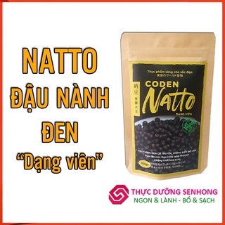 Natto đen Coden (Dạng viên - 100gr) Giúp tan máu đông, chống đông máu, tăng đàn hồi cho mạch máu.
