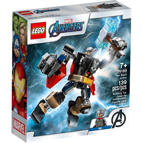 Lego Super Heroes 76169 - Thor Mech Armor - Bộ xếp hình Lego Rô bốt Thor