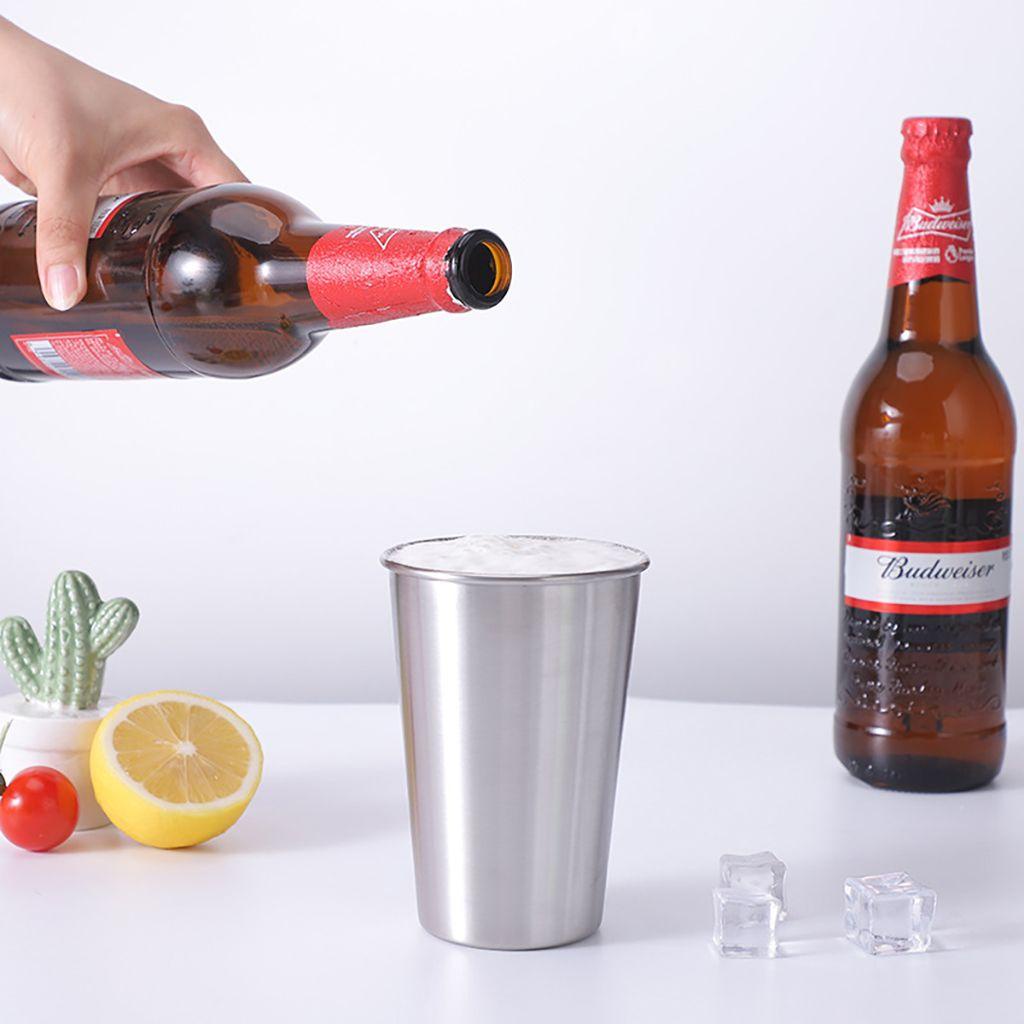 MOCHO Ly Uống Nước 350 / 500Ml Bằng Thép Không Gỉ Thiết Kế Đơn Giản Dễ Vệ Sinh