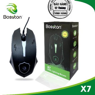 MO052 Chuột Có Dây Bosston X7 Led Chính Hãng
