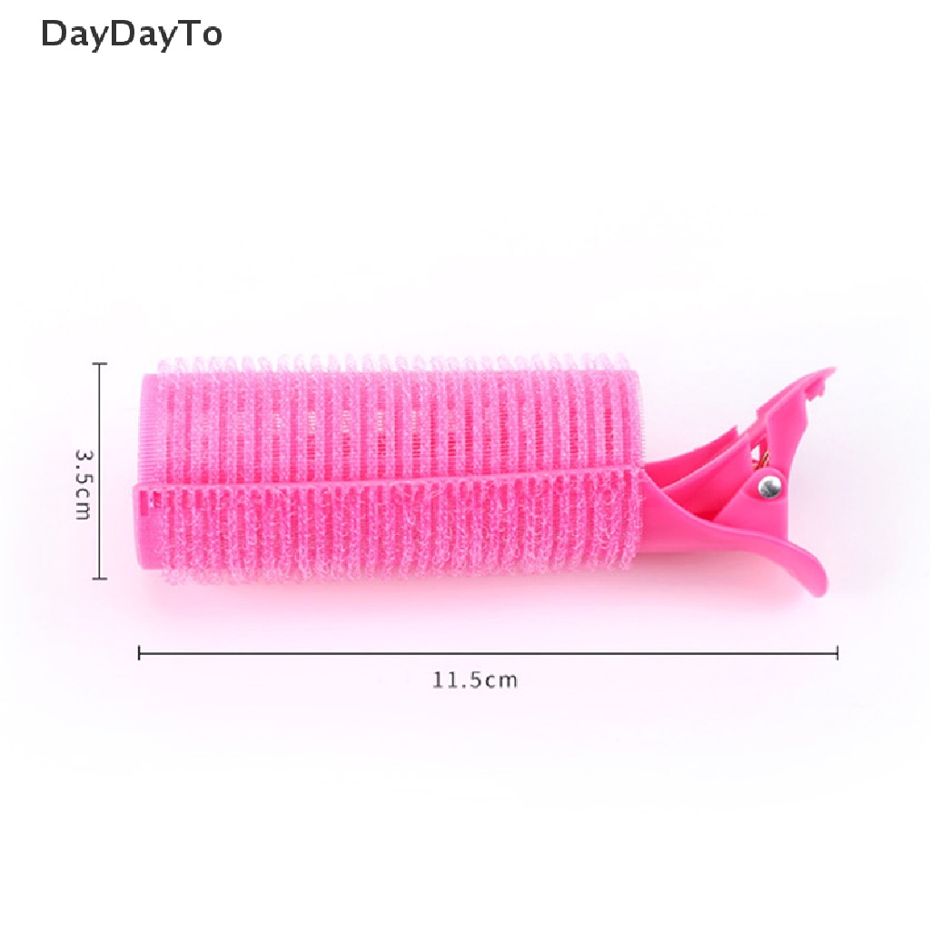 Set 1 / 2 Kẹp Tóc Xoăn Màu Hồng Có Thể Tái Sử Dụng