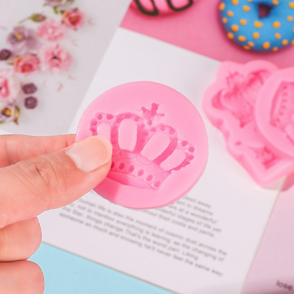 Khuôn Silicone Làm Đất Sét Hình Vương Miện Công Chúa