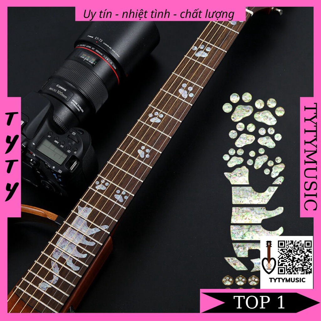 Dán Cần Đàn Guitar giả khảm mã HY08 cực chất TYTYmusic