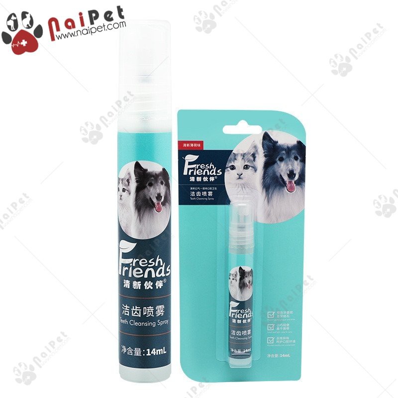 Xịt Thơm Miệng Loại Bỏ Hôi Miệng Mảng Bám Fresh Friends 14ml