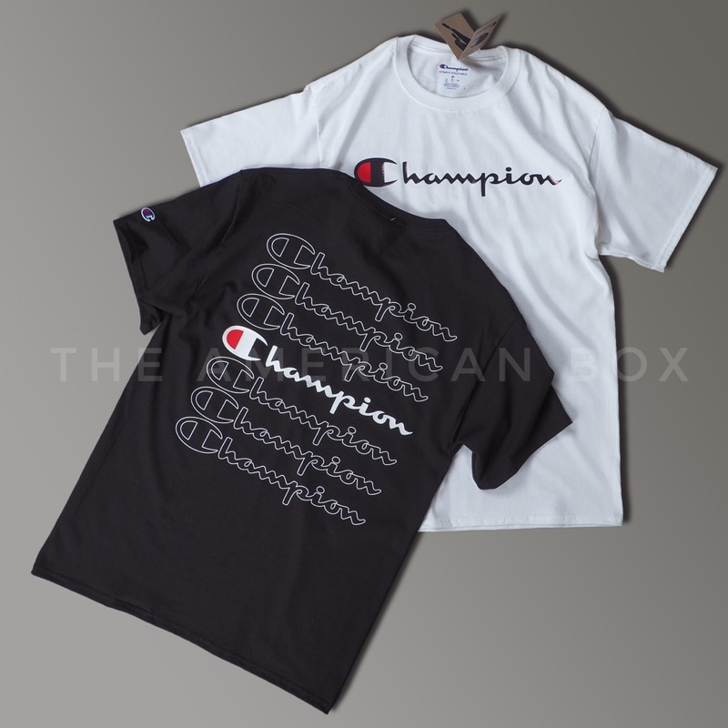Áo thun Champion ⚡️AUTHENTIC ⚡️ stacked 7 lines ngắn tay