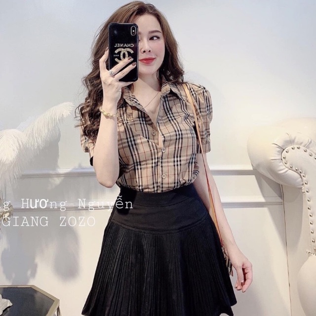 ÁO SƠ MI BRRRR CỔ ĐỨC MS18366