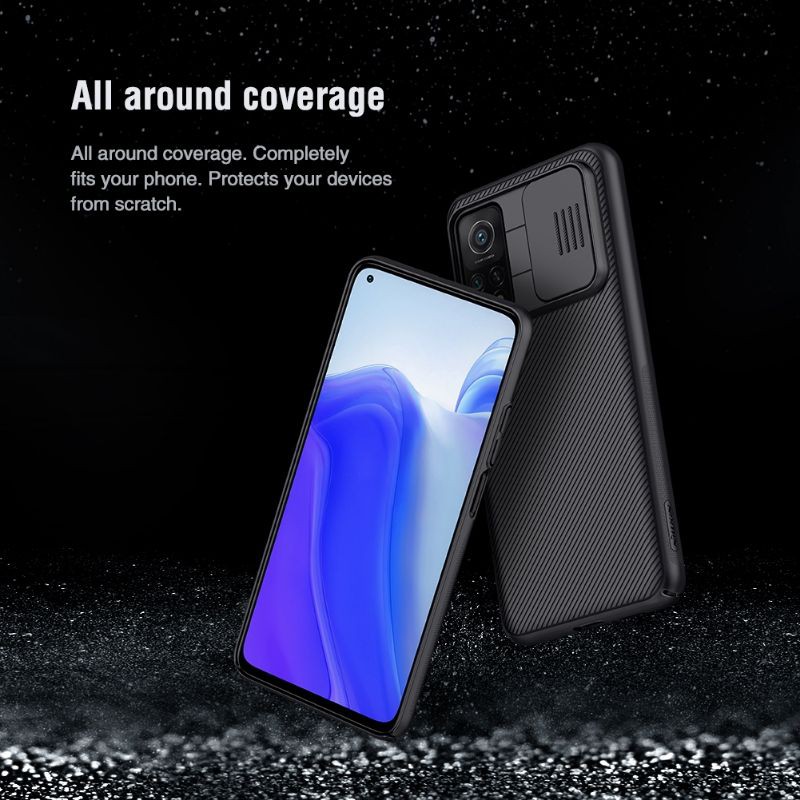 Ốp Nillkin CamShield Xiaomi Redmi K40, K40 Pro, K40 Pro Plus, Mi11i, Poco F3 bảo vệ camera,
