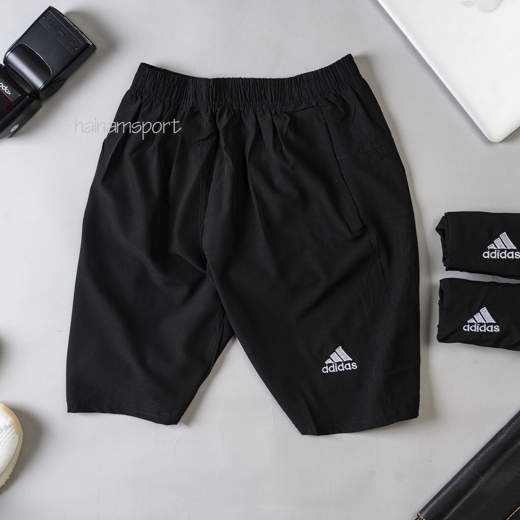 QUẦN ĐÙI FULL MÀU ĐEN, CHẤT LIỆU VẢI SI GIÓ MỀM PHOM 40-75KG | BigBuy360 - bigbuy360.vn