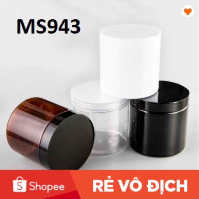 Hủ nhựa pet Đen/Trong 200g / hủ chiết mỹ phẩm [giá sỉ tận gốc]