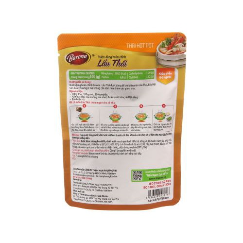 Nước Dùng Hoàn Chỉnh Barona - Lẩu Thái 180g | BigBuy360 - bigbuy360.vn