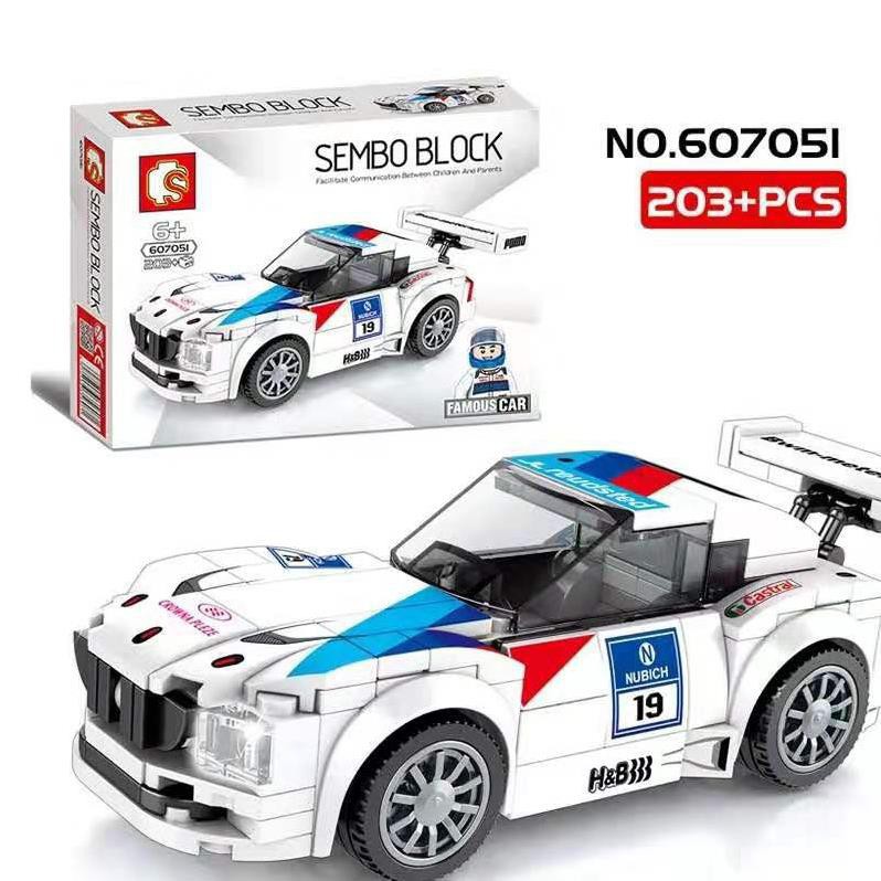 Hàng mới Lego xe đua lắp ghép kiểu bộ lắp ráp S Brand cho trẻ lứa phát triển tính sáng tạo và suy nghĩ logic