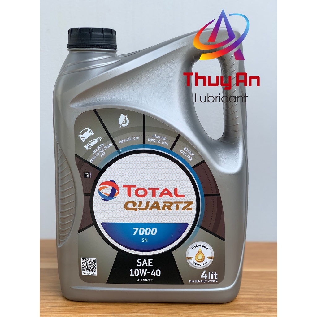 Nhớt ôtô Cao Cấp TOTAL QUARTZ 7000 SN 10W-40  - Dầu Tổng Hợp Cao Cấp Dành Cho Động Cơ Xăng & Diesel