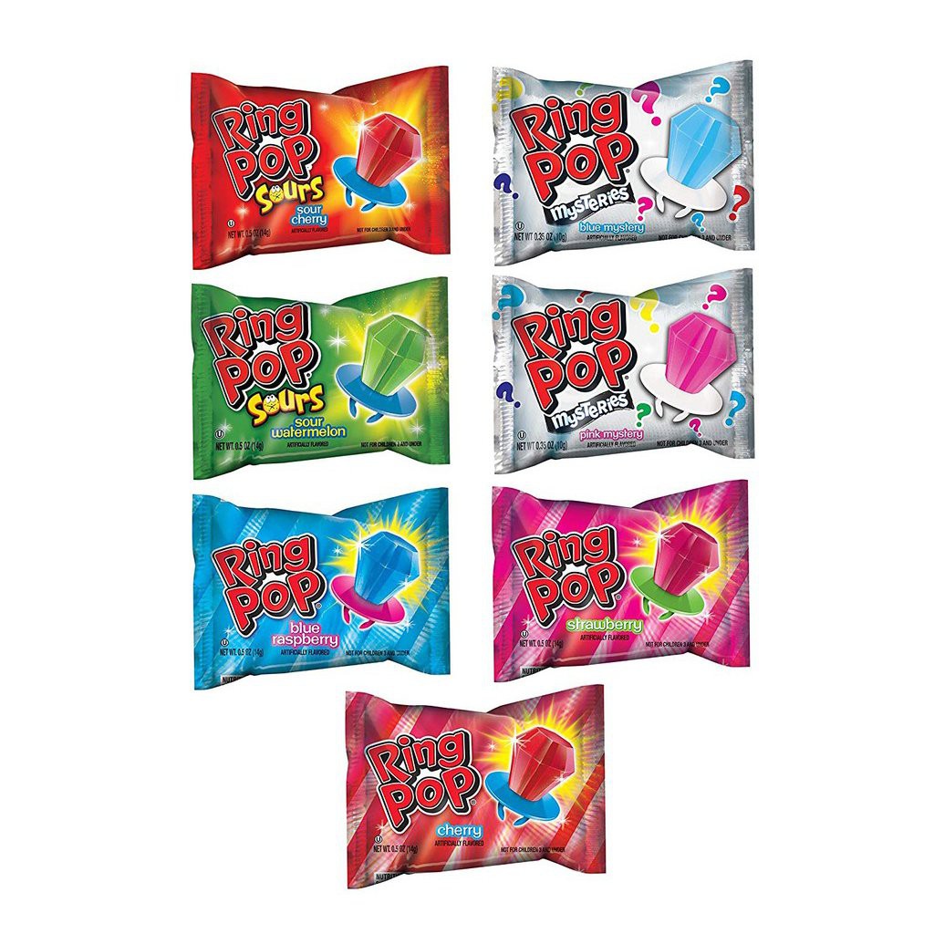 Kẹo Nhẫn Kim Cương Ring Pop/ Diamond Pop gói lẻ 10g