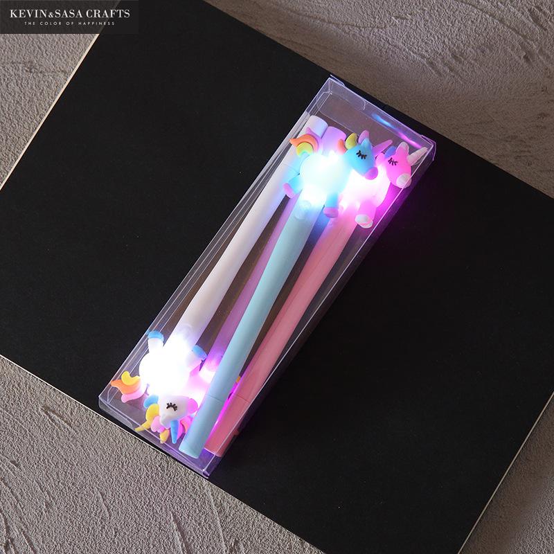 Set 4 Bút Bi Kiểu Dáng Kỳ Lân Hoạt Hình Dễ Thương