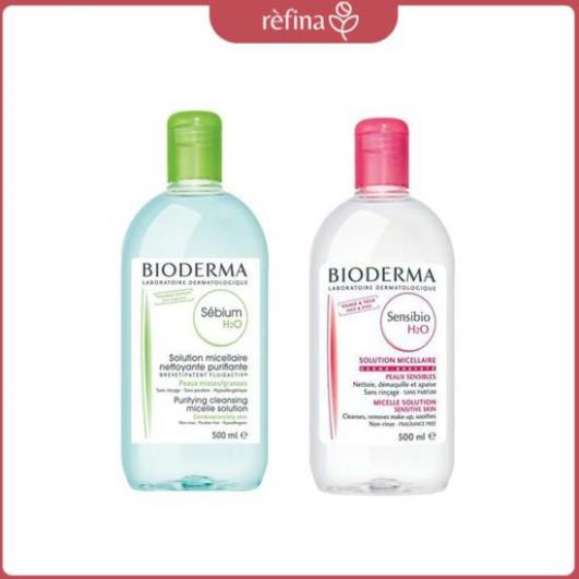 Nước Tẩy Trang Bioderma H2O 500ml Créaline Hồng, Sébium Xanh ✔T | BigBuy360 - bigbuy360.vn