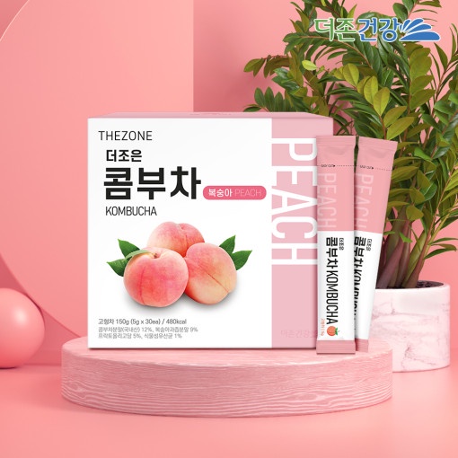 THEZONE Kombucha 150g vị đào, chanh, nho Hàn Quốc