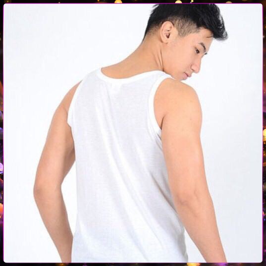 Aó thun Lót Nam HANOIVIETNAM Đông Xuân 3 lỗ Cộc Tay Cổ Tròn mỏng mát áo lót nam mặc tập gym tập thể thao