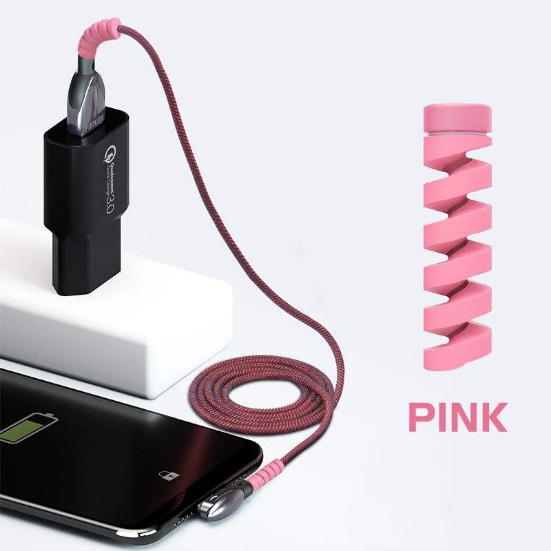 Phụ kiện bảo vệ cáp điện thoại Android chống đứt hình vít xoắn