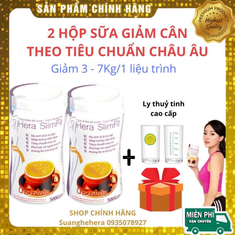 [MÃ PHUO35K giảm 35k]COMBO 2 Sữa Giảm Cân Hera Slimfit 500gr♥Giảm cân nhanh, giảm cân tại nhà, an toàn | BigBuy360 - bigbuy360.vn