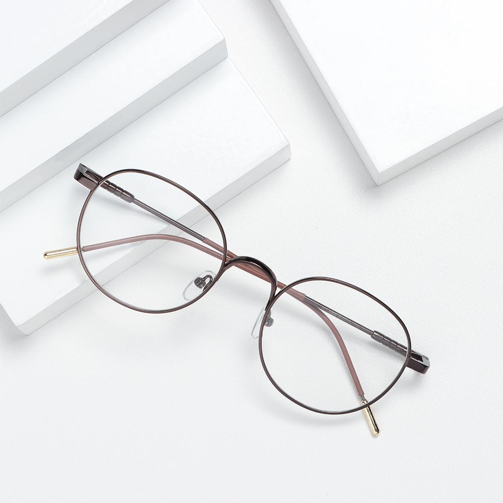 Mắt Kính Gọng Kim Loại Tròn Phong Cách Vintage